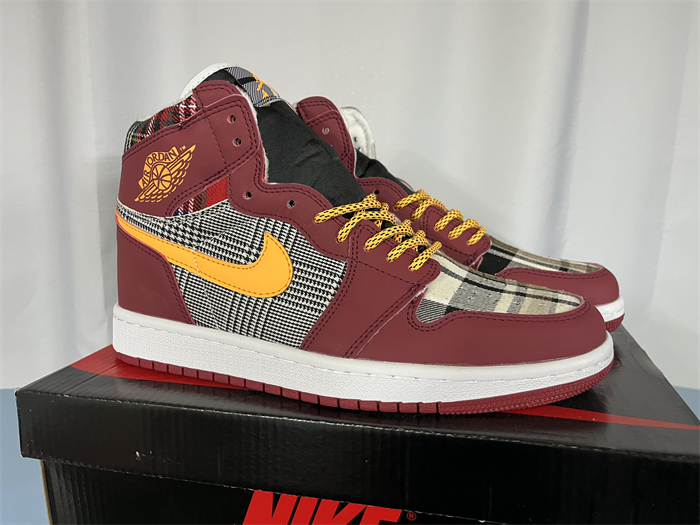 Women's Running Weapon Air Jordan 1 Red/Grey Shoes 0411 Women's Running Weapon Air Jordan 1 Red/Grey Shoes 0411